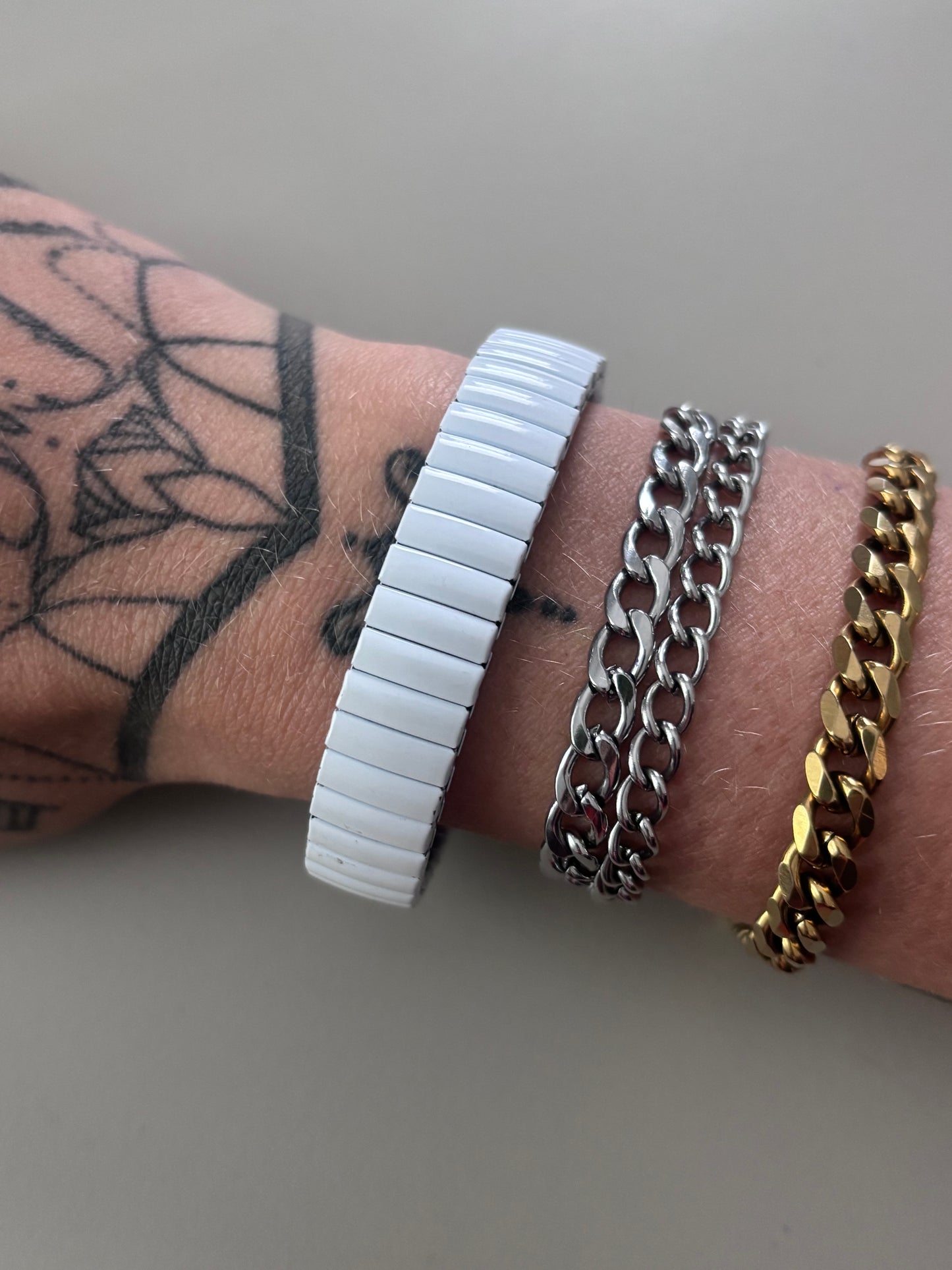 White Stretch Watch
